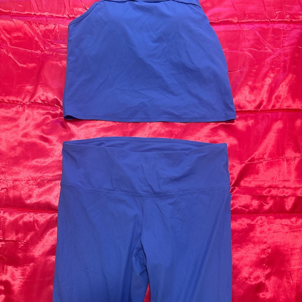 Woman Blue Athletic Set